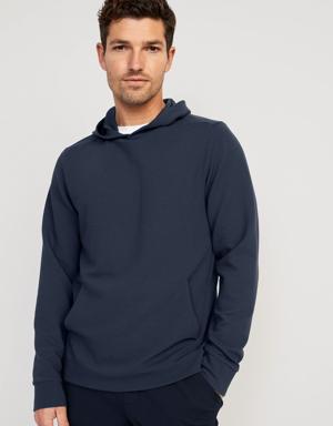 Beyond Thermal-Knit Pullover Hoodie for Men blue