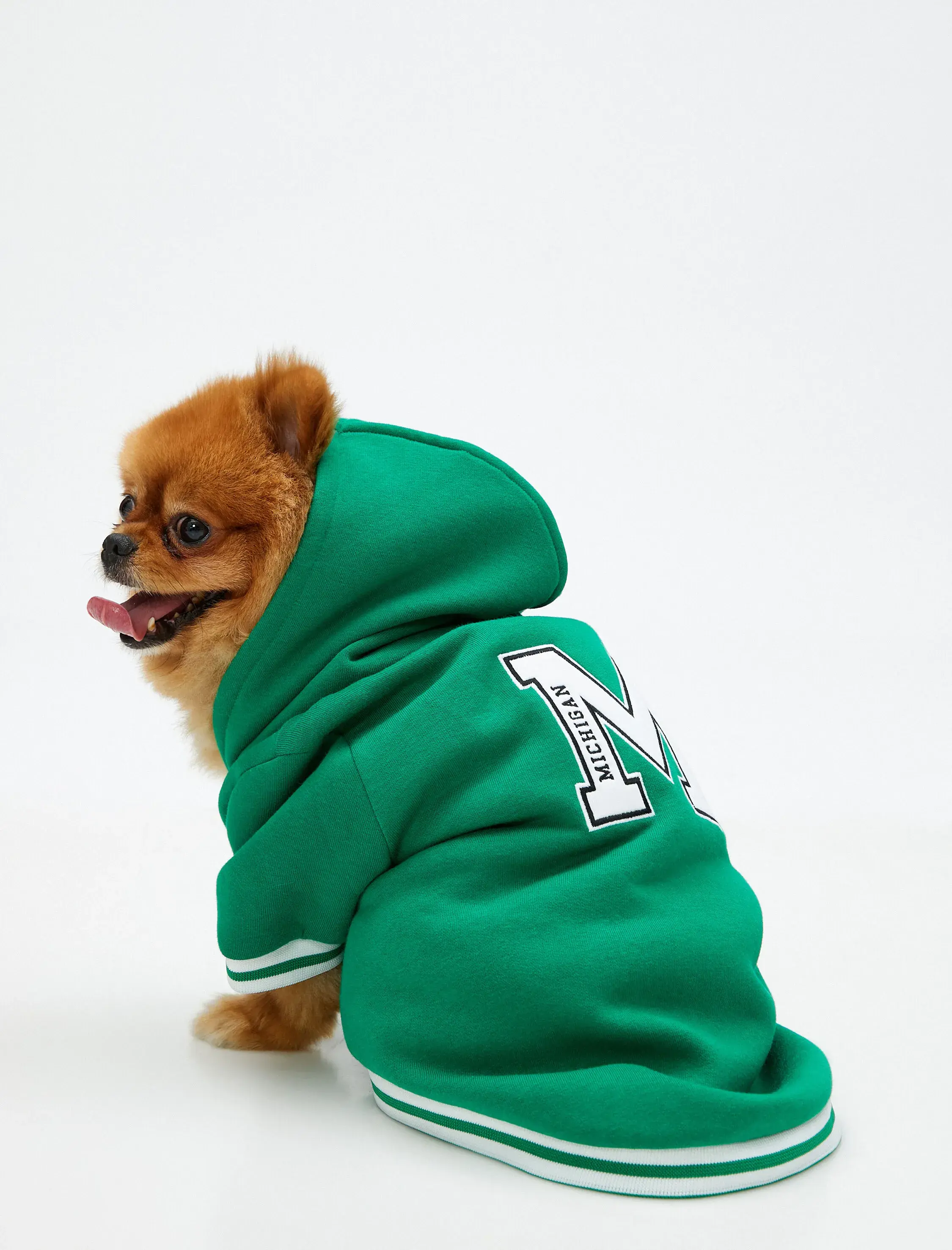 Koton Kapüşonlu Köpek Sweatshirt İşlemeli İçi Polarlı. 1