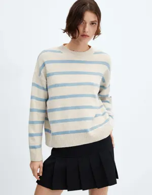 Mango Pull-over rayé col rond