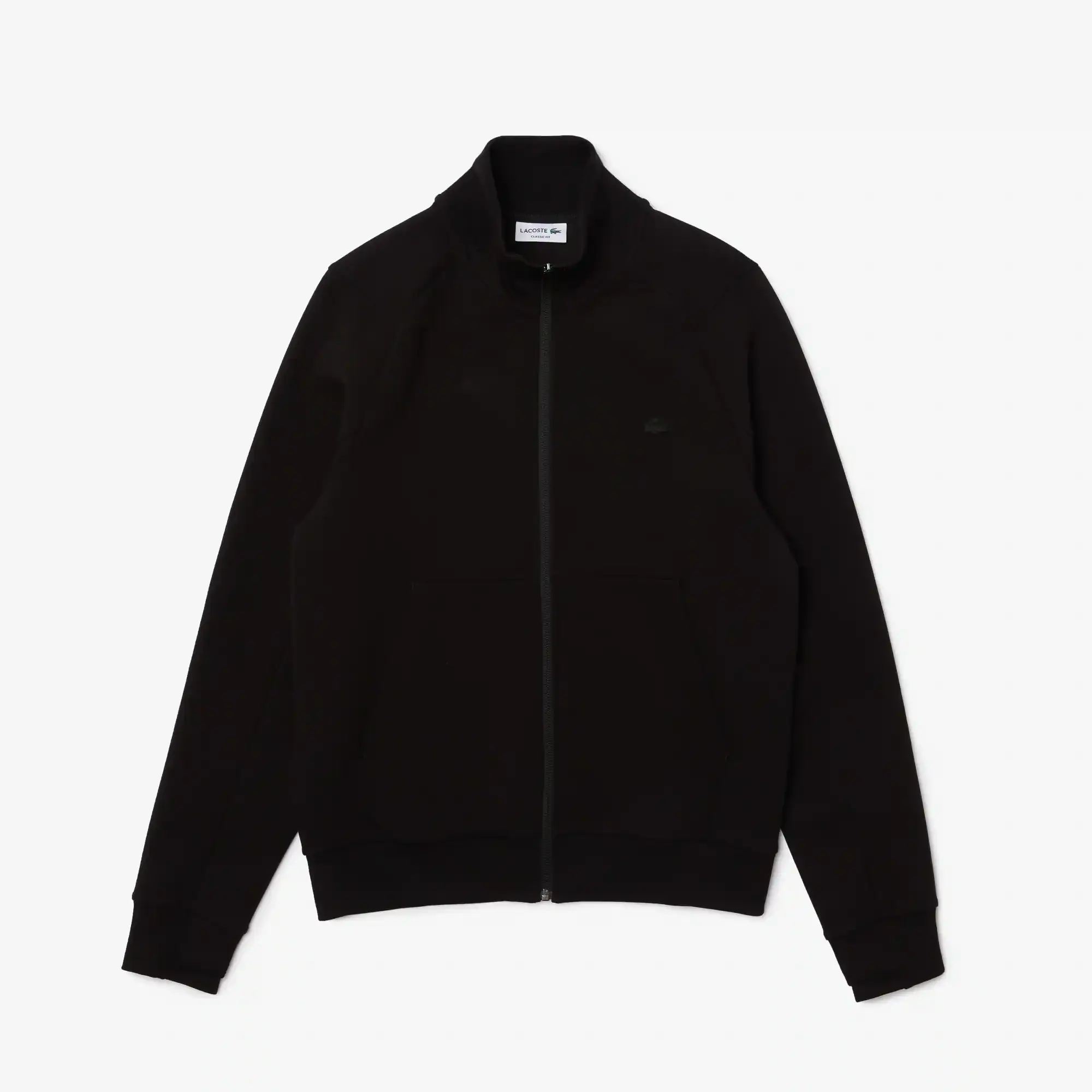 Lacoste Sudadera de cierre de algodón de cuello alto para hombre. 2 Lacoste Sudadera de cierre de algodón de cuello alto para hombre. 2