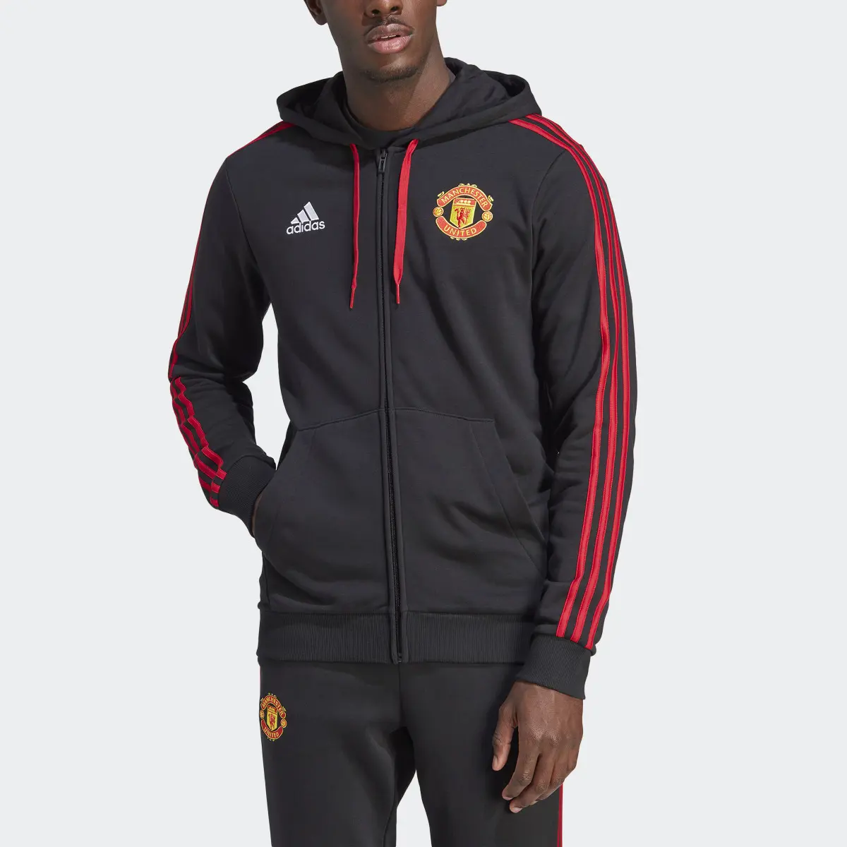 Adidas Manchester United DNA Full-Zip Hoodie. 1