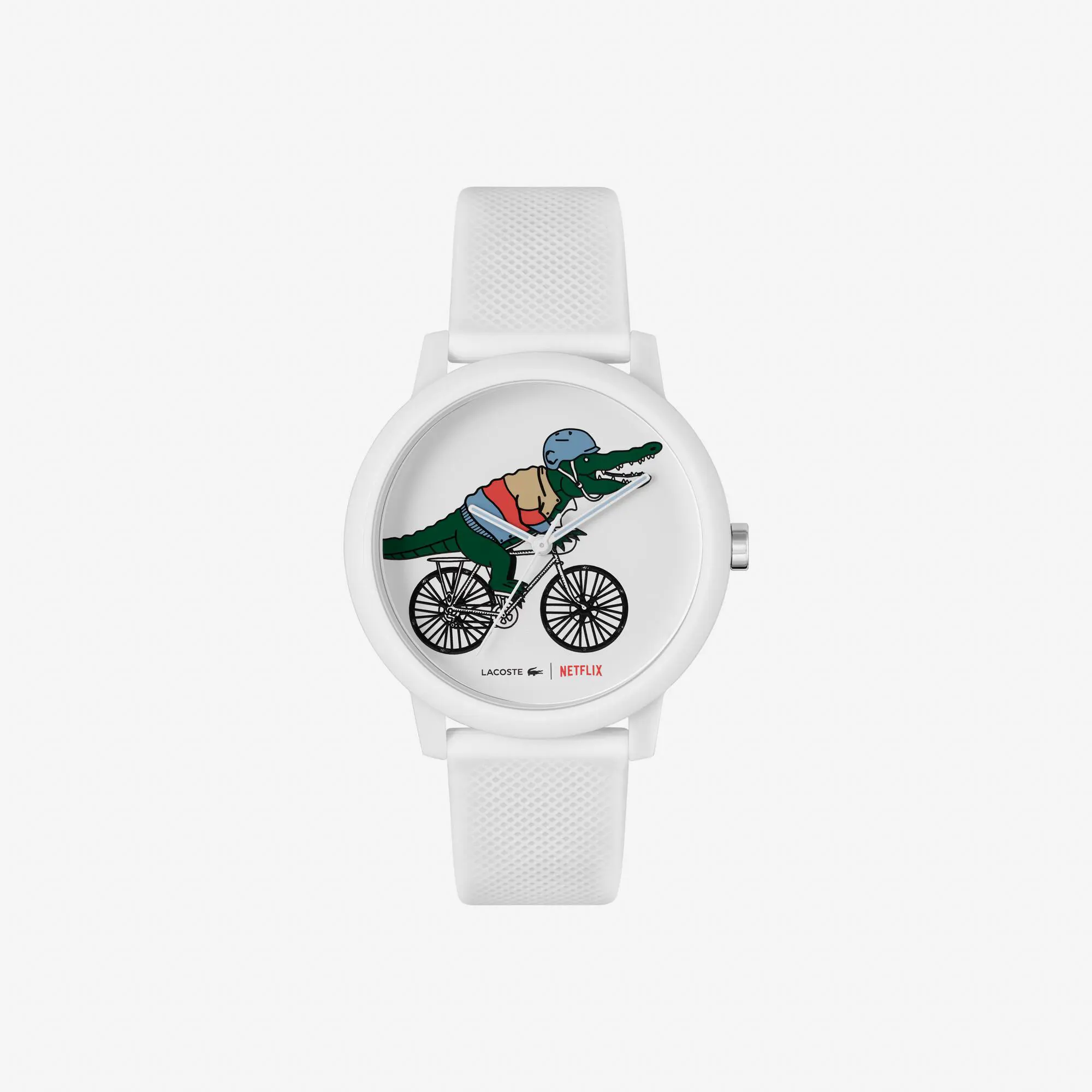 Lacoste - .12.12 X Netflix Sex Education 3 Hands Silicone Watch