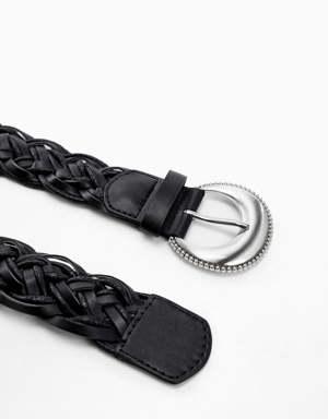 Braided buckle belt