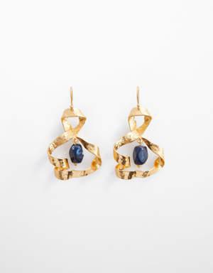Irregular bead earrings