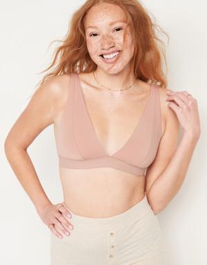 Old Navy Supima® Cotton-Blend Plunge Bralette Top for Women multi