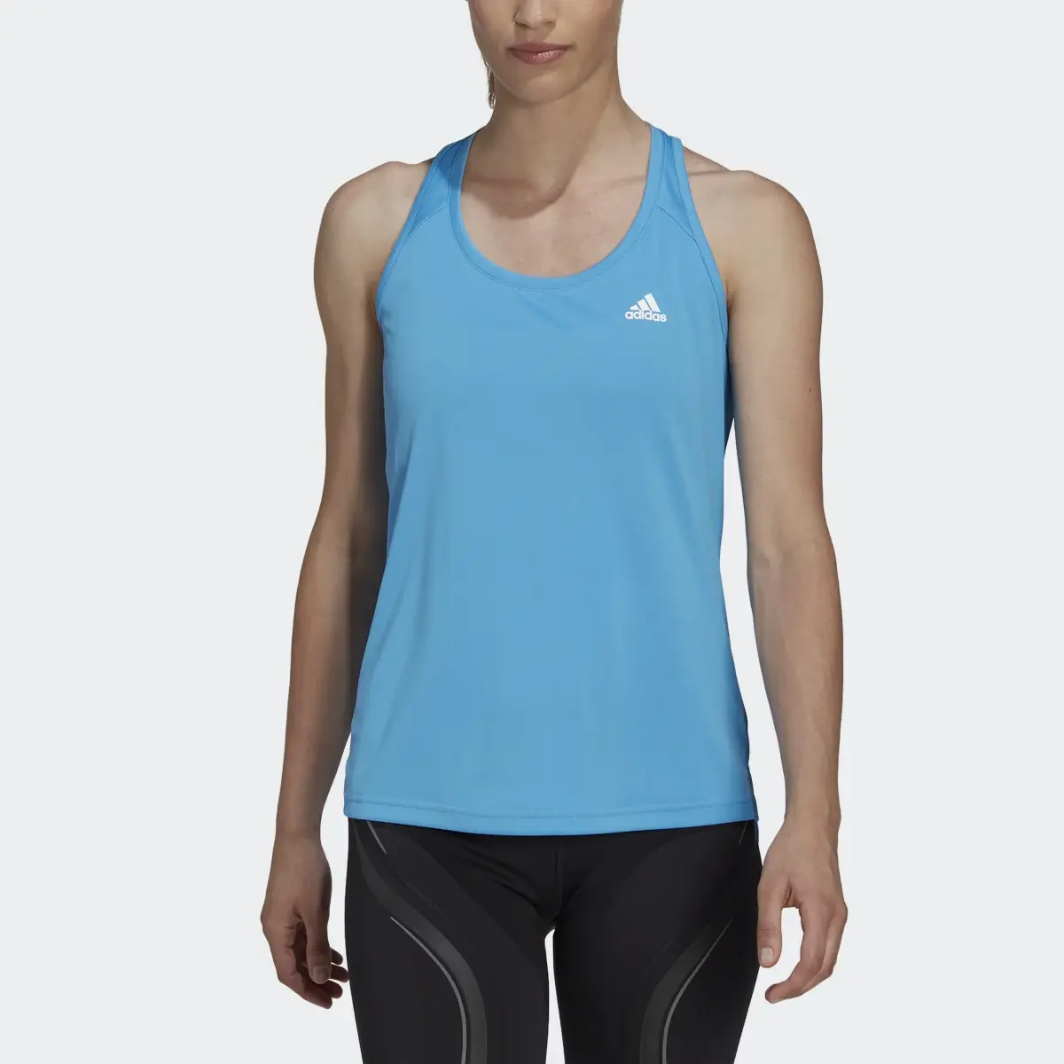 Adidas Playera sin Mangas Primeblue Designed 2 Move 3 Franjas Sport. 1