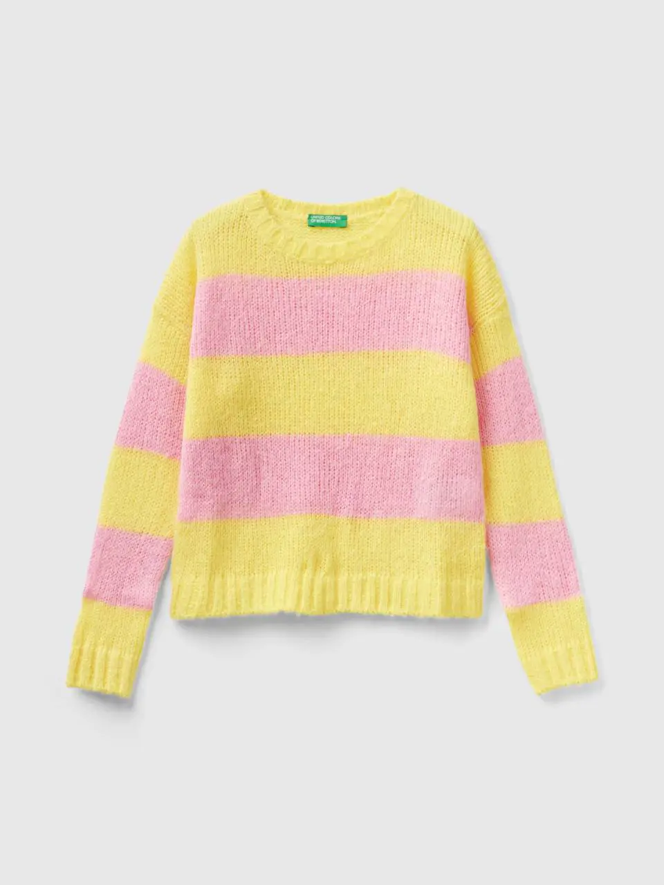 Benetton sweater with two-tone stripes. 1