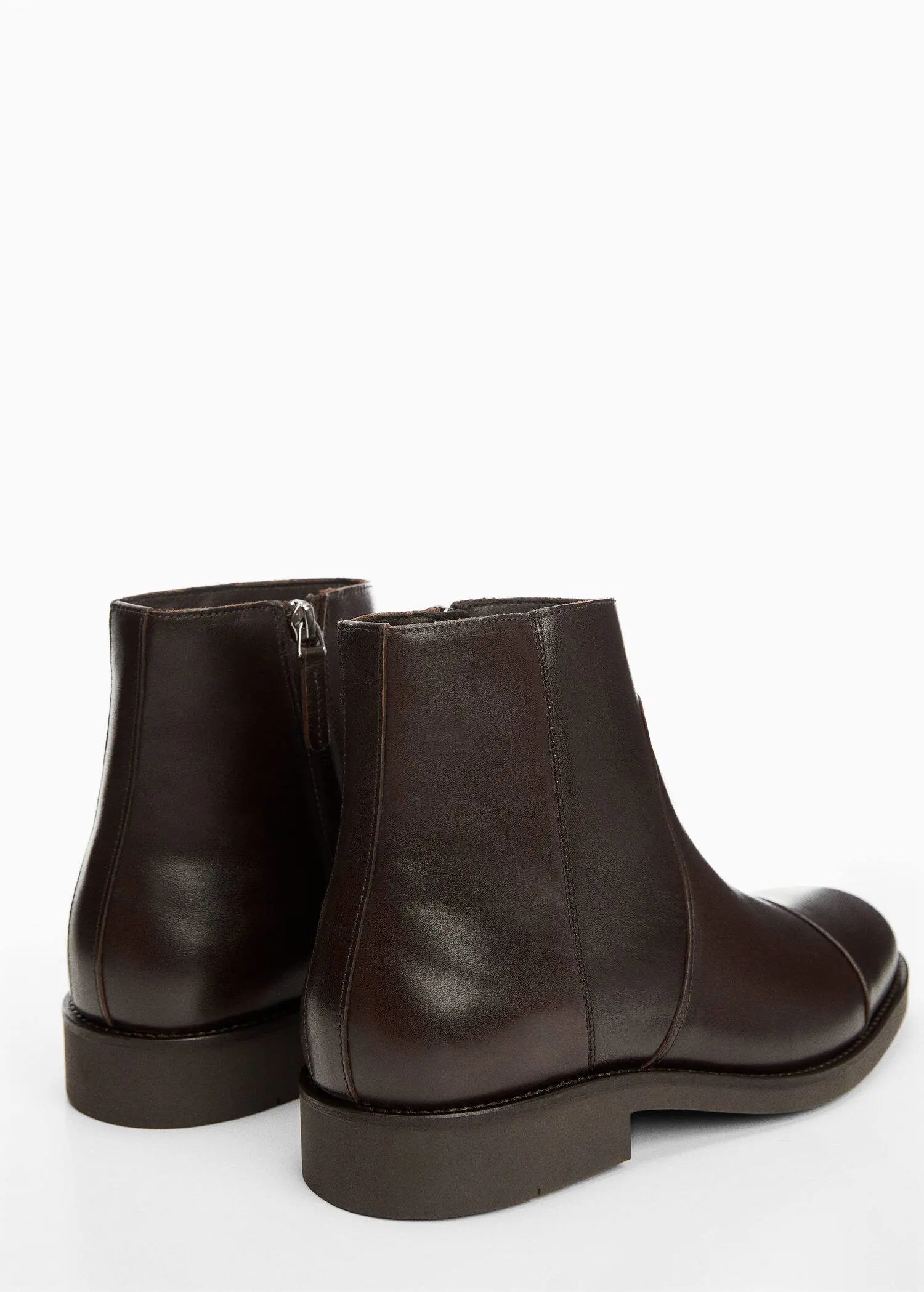 Mango Leather Chelsea ankle boots. 3