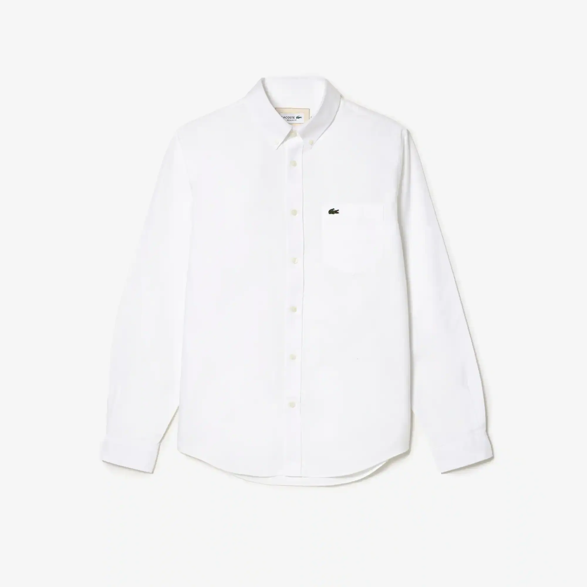 Lacoste Men’s Buttoned Collar Oxford Cotton Shirt. 2