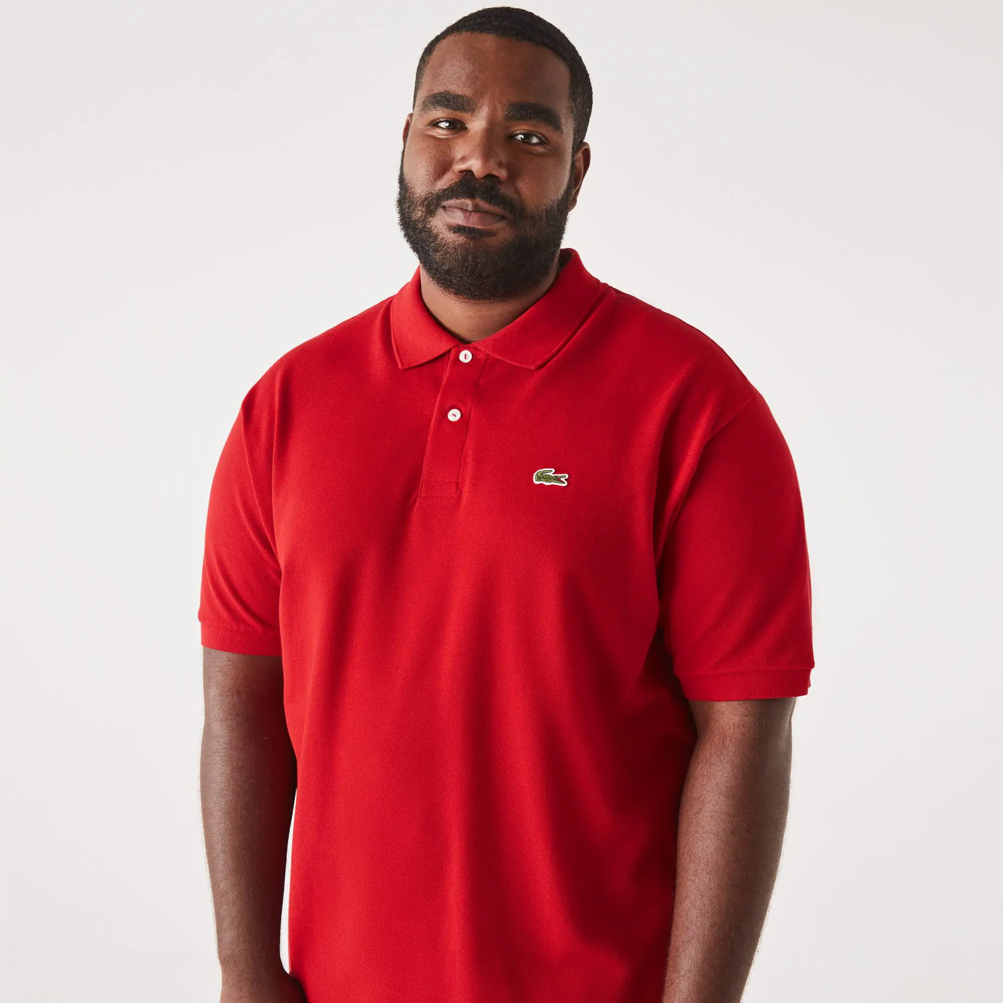 Lacoste Polo homme Lacoste en petit piqué de coton uni - Grande taille - Big. 1