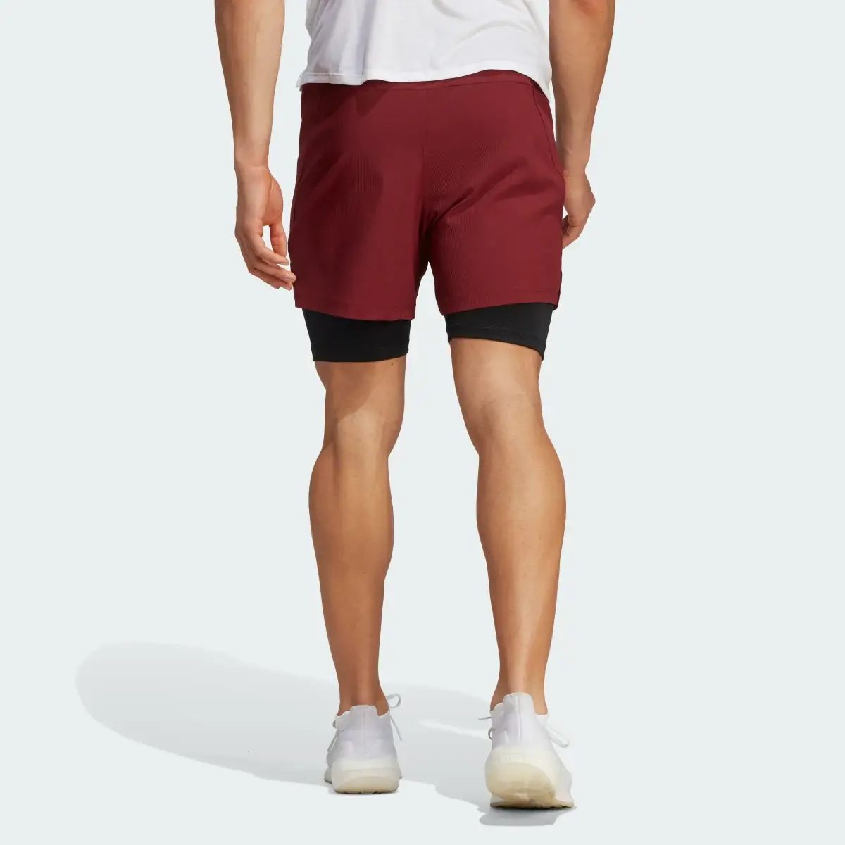 Adidas Power Workout Two-in-One Shorts. 3
