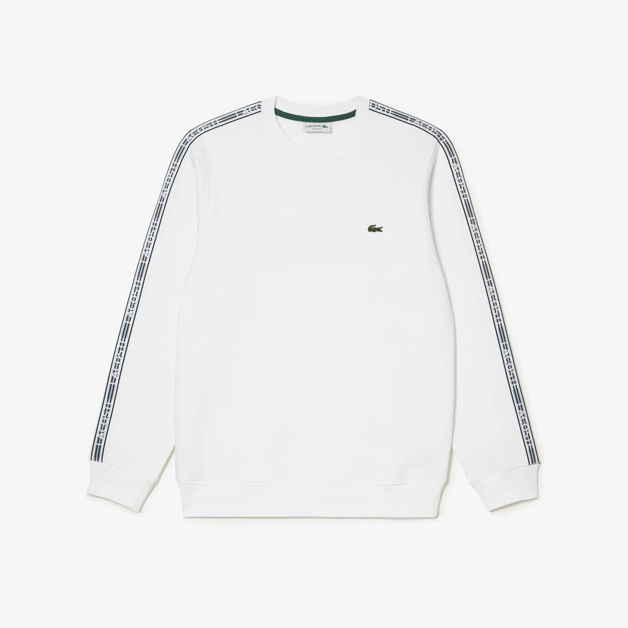 Lacoste Sweatshirt Jogger classic fit às riscas com logótipo para homem. 2