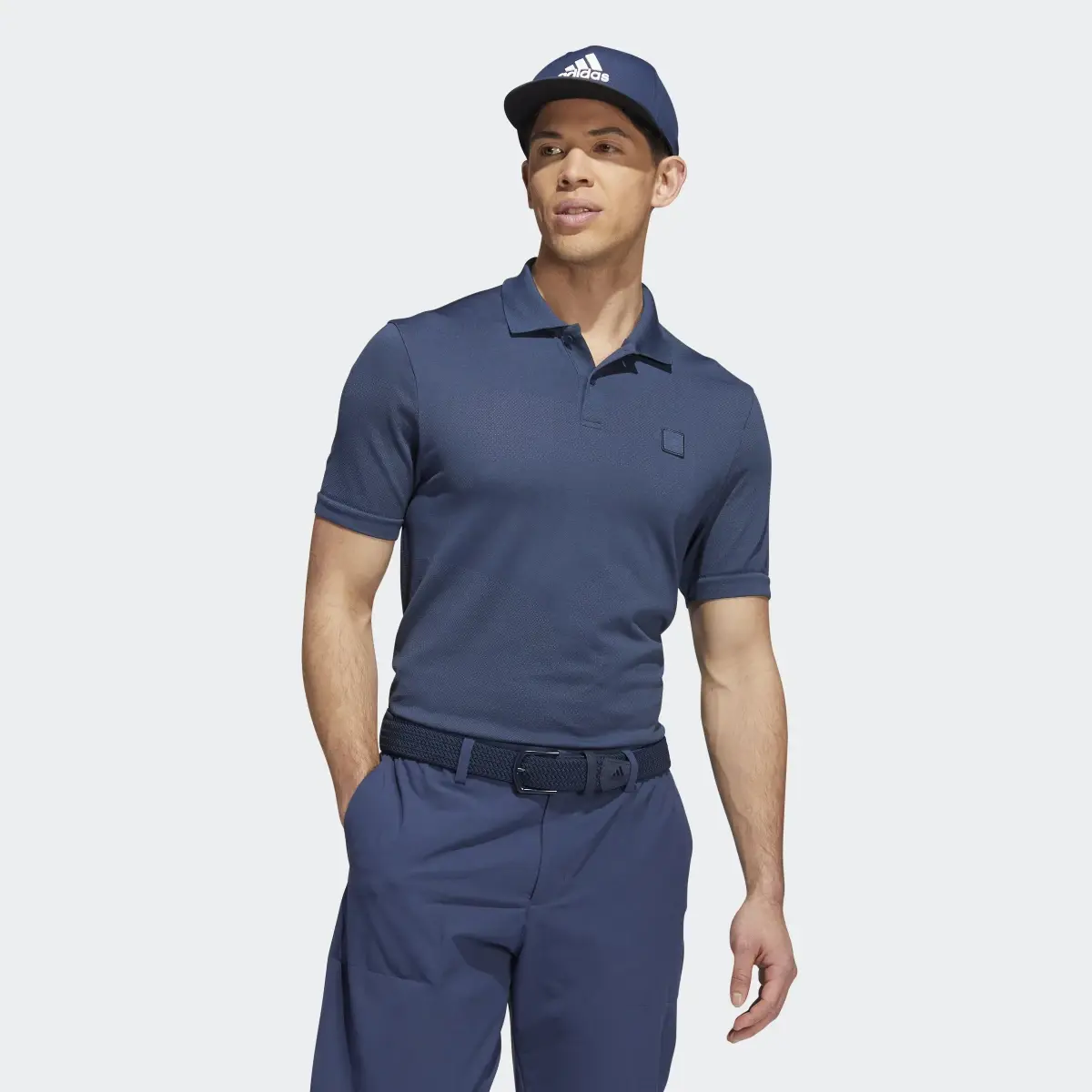 Adidas Go-To Seamless Golf Polo Shirt. 2