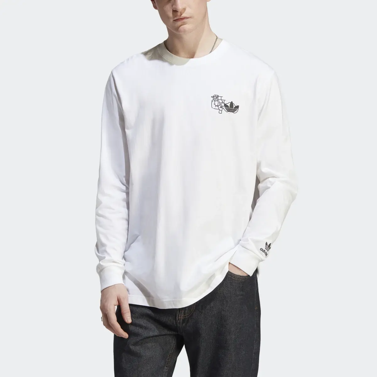 Adidas Hack the Elite Graphic Long Sleeve Tee. 1