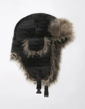 Printed Trapper Hat