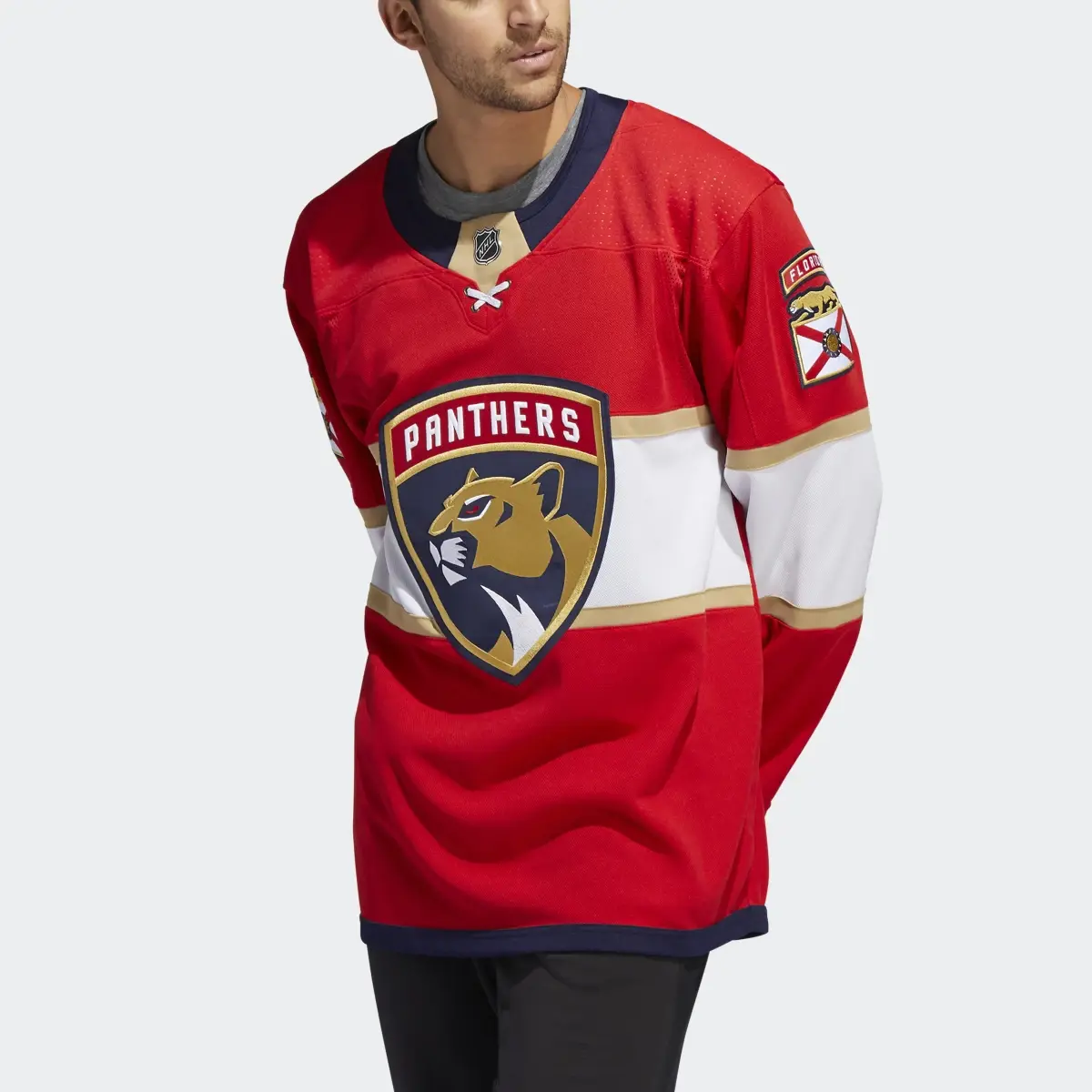 Adidas Panthers Home Authentic Jersey. 1