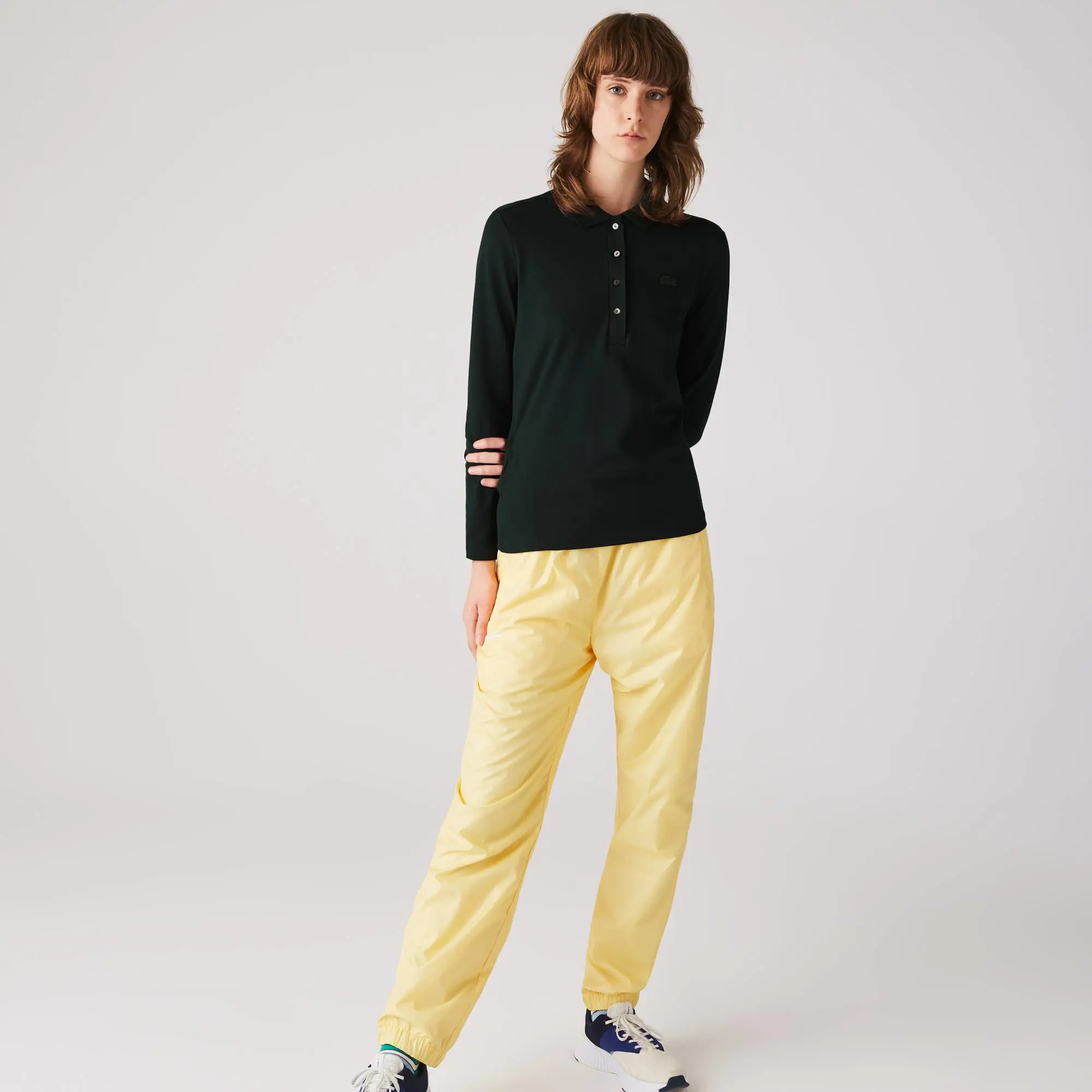 Lacoste Women’s Slim fit Stretch Piqué Lacoste Polo Shirt. 1