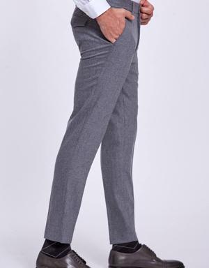 Hemington Kaşmir Karışımlı Flanel Chino Açık Gri Pantolon. 3