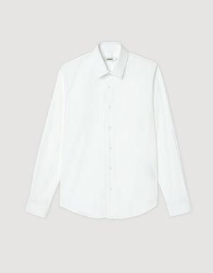 Fitted stretch cotton shirt Login to add to Wish list