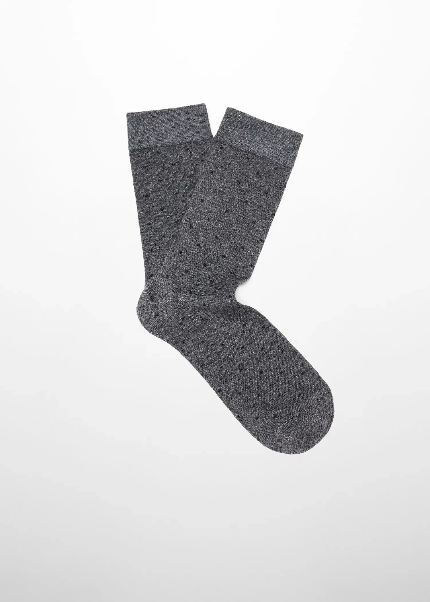 Mango Cotton socks with embroidered detail. 1