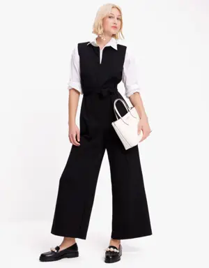 Sleeveless Ponte Jumpsuit