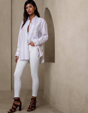 Mid-Rise Skinny Jean white