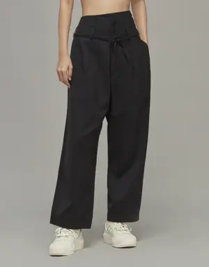 Y-3 Refined Wool Wide-Leg Pants