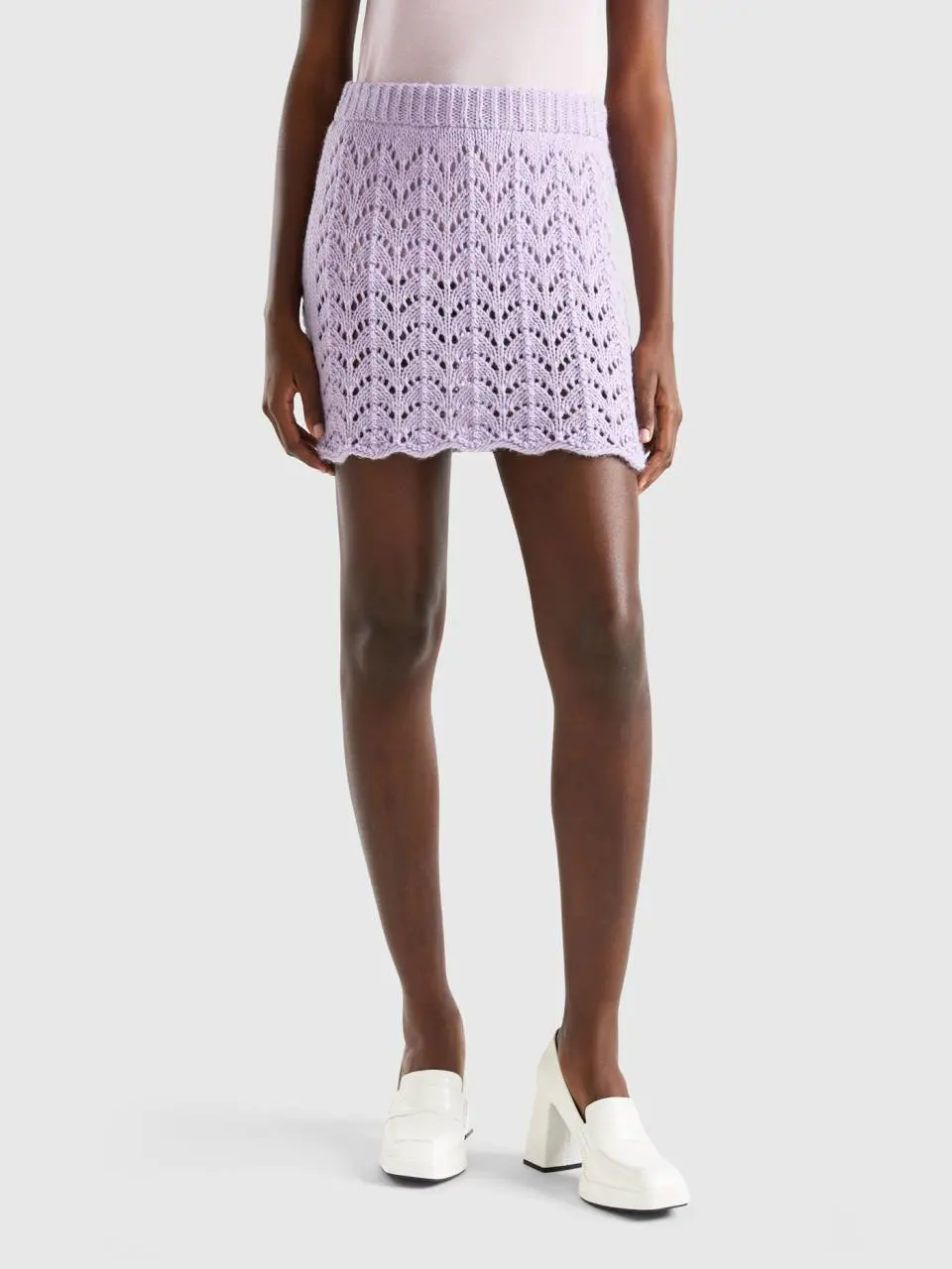 Benetton crochet mini skirt. 1