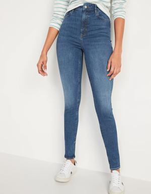 FitsYou 3-Sizes-in-1 Extra High-Waisted Rockstar Super-Skinny Jeans blue