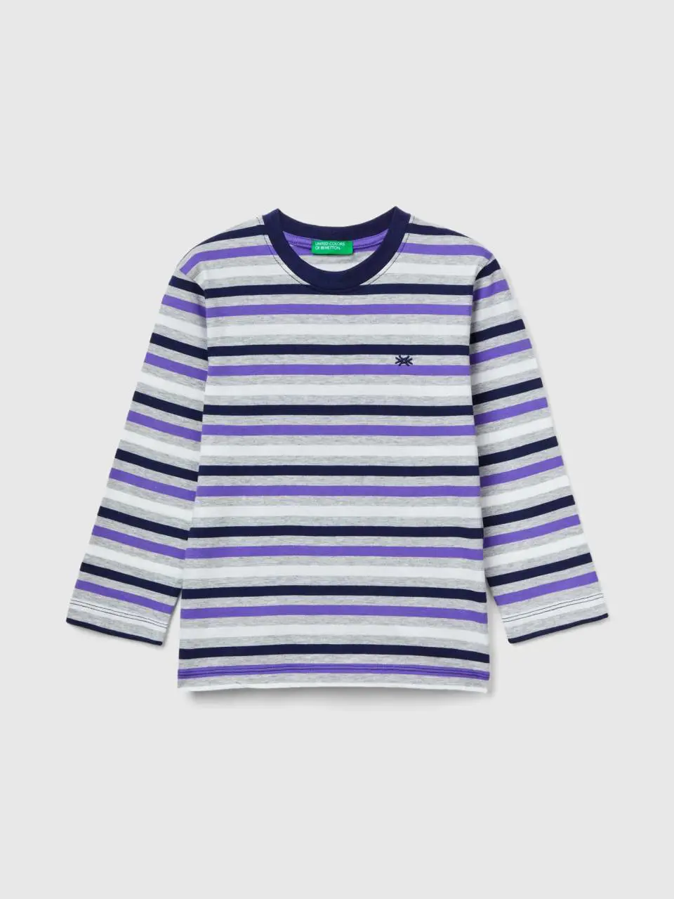 Benetton striped t-shirt in 100% cotton. 1