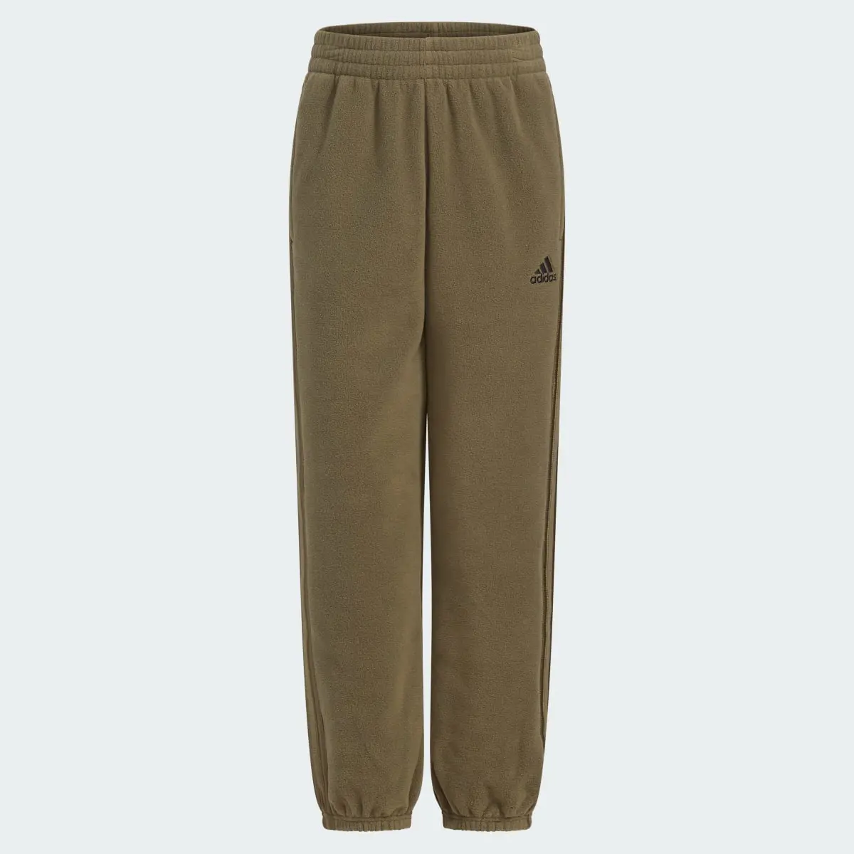 Adidas Elastic Waist 3-Stripe Cozy Joggers. 3