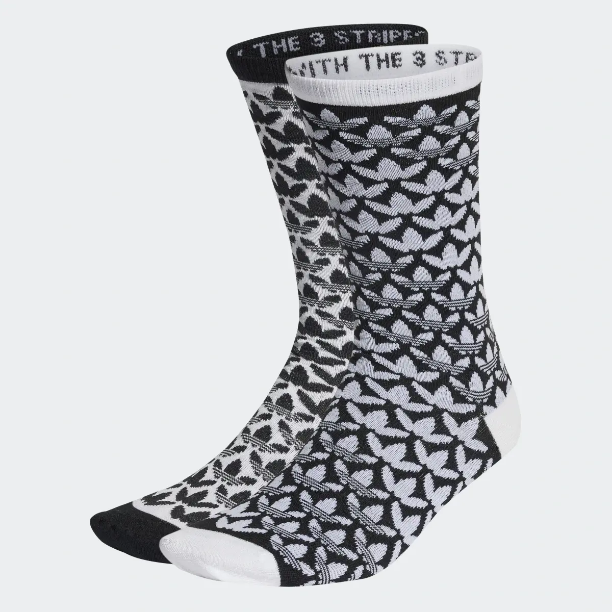 Adidas Monogram Thin Crew Socks 2 Pairs. 2