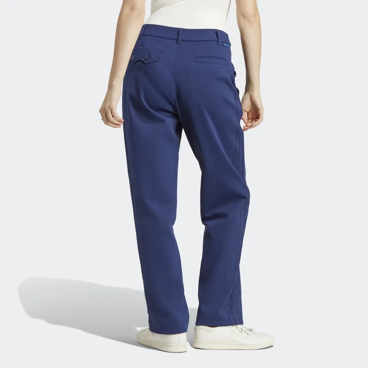 Adidas Blue Version Club High-Waisted Tracksuit Bottoms. 2