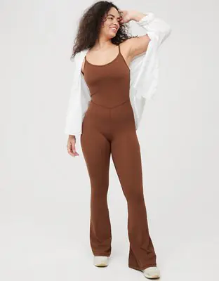 American Eagle By Aerie Real Me Xtra Flare Jumpsuit. 1