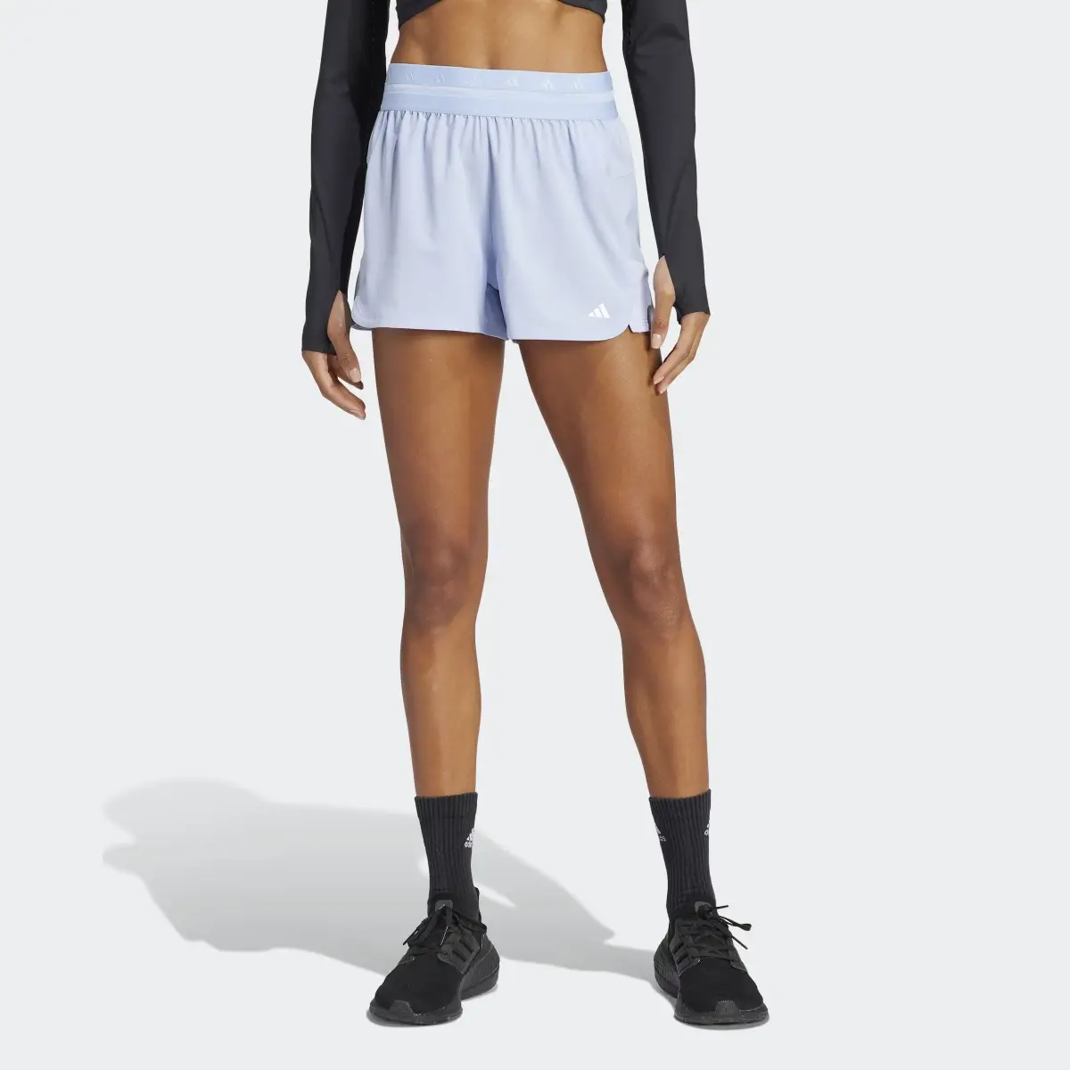 Adidas Training Hyperglam Pacer Shorts. 1