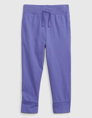 Toddler 100% Organic Cotton Mix and Match Pull-On Pants purple