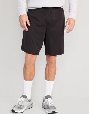 Go-Dry Mesh Basketball Shorts -- 9-inch inseam black