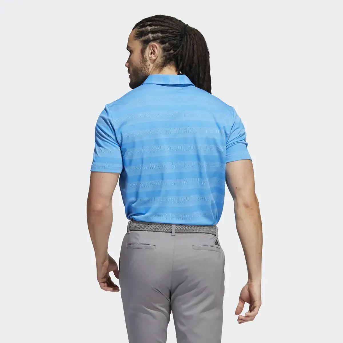 Adidas Two-Color Striped Polo Shirt. 3