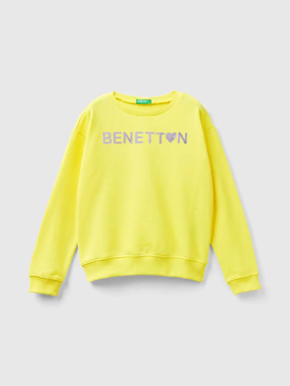 Benetton 100% cotton sweatshirt with logo. 1