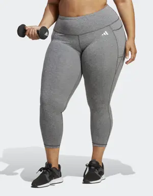 Adidas Optime Stash Pocket Training 7/8 Leggings (Plus Size)