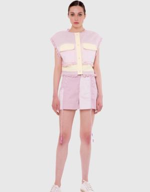 Gizia Colorful Jean Shorts. 3 Gizia Colorful Jean Shorts. 3