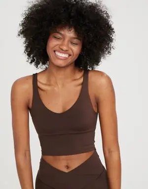 By Aerie Real Me Low Key Longline Sports Bra