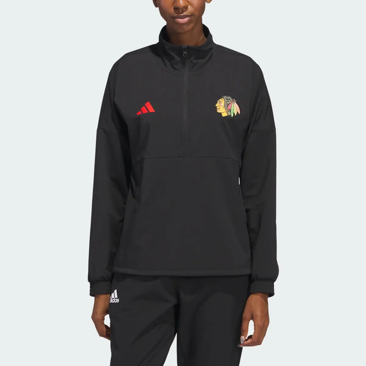 Adidas Blackhawks Fleece Top. 1