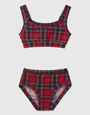 tartan top and briefs set