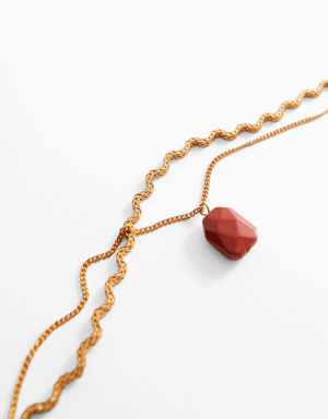 Semiprecious stone necklace