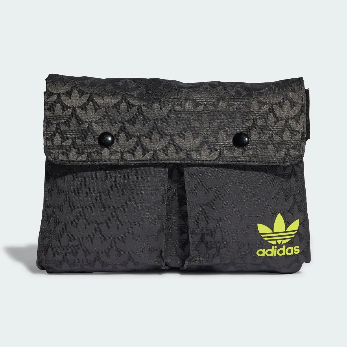 Adidas Trefoil Monogram Jacquard Mini Waist Bag. 2