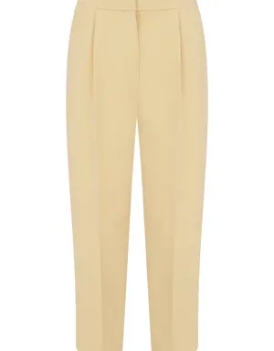 Straight Formal Trousers - 4 / BEIGE
