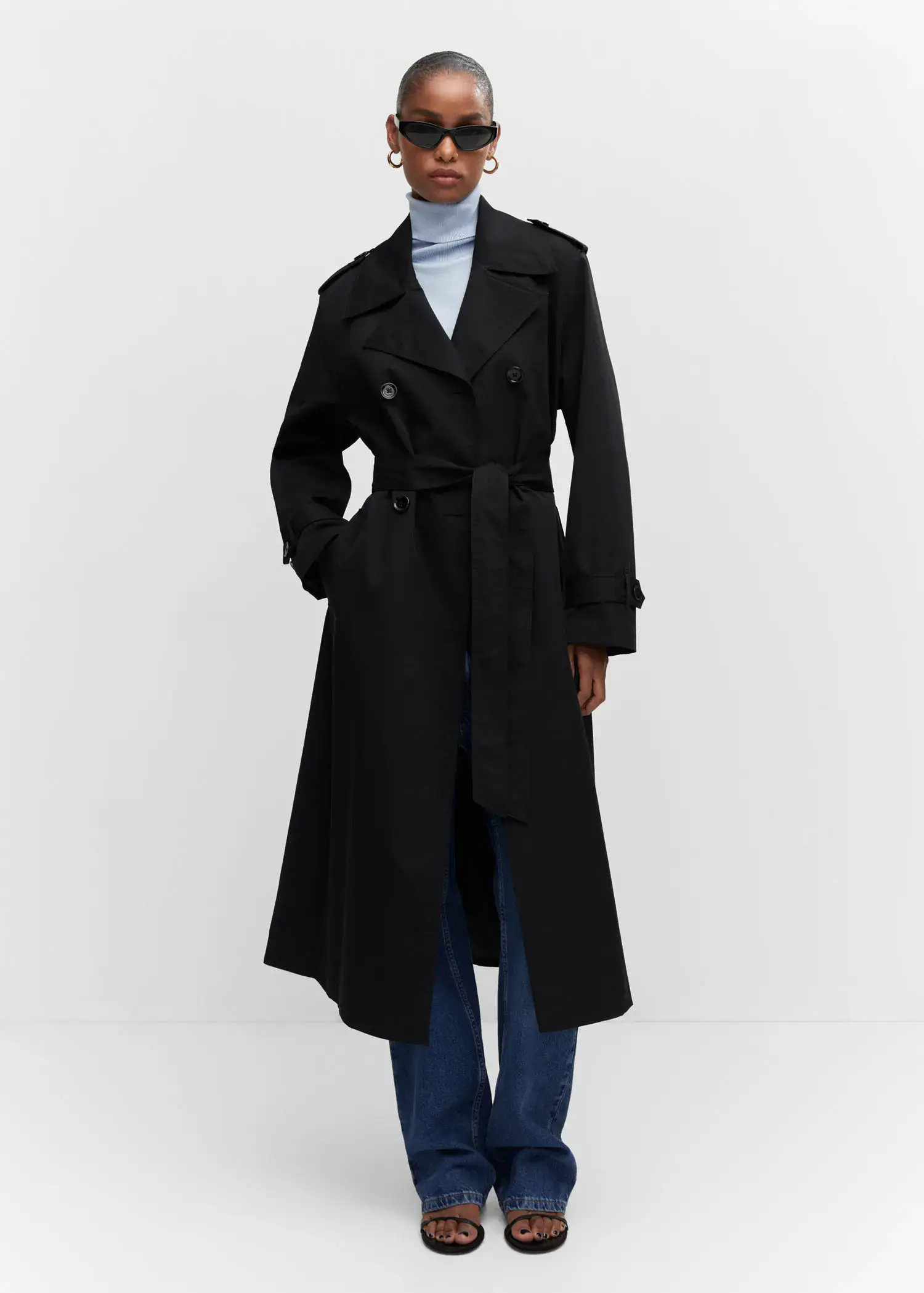 Mango Double-button trench coat. 3