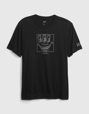&#215 Keith Haring Graphic T-Shirt black