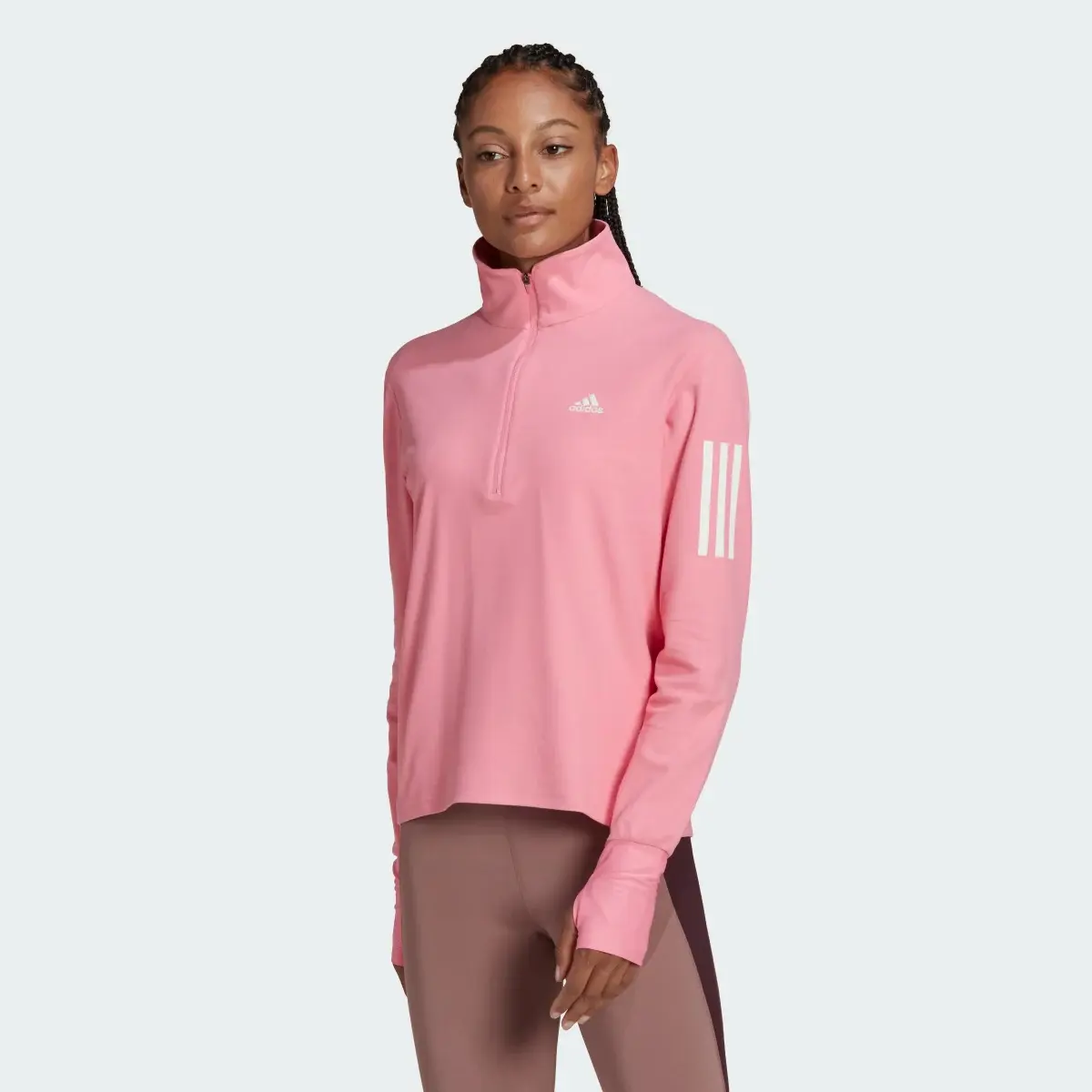 Adidas Felpa da running Own the Run 1/2 Zip. 2